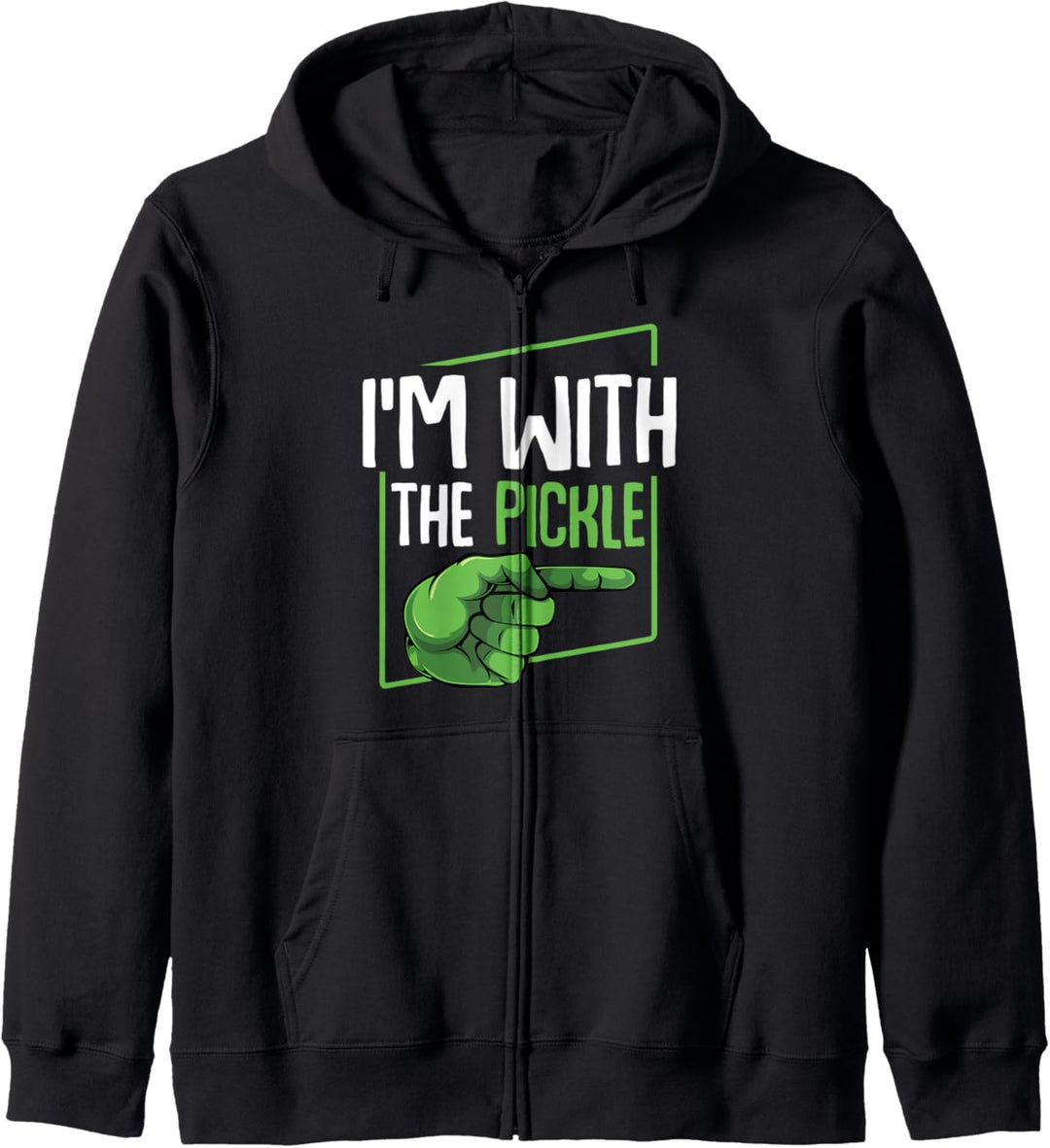 I'm With The Pickle Essiggurke Halloween Matching Kostüm Kapuzenjacke