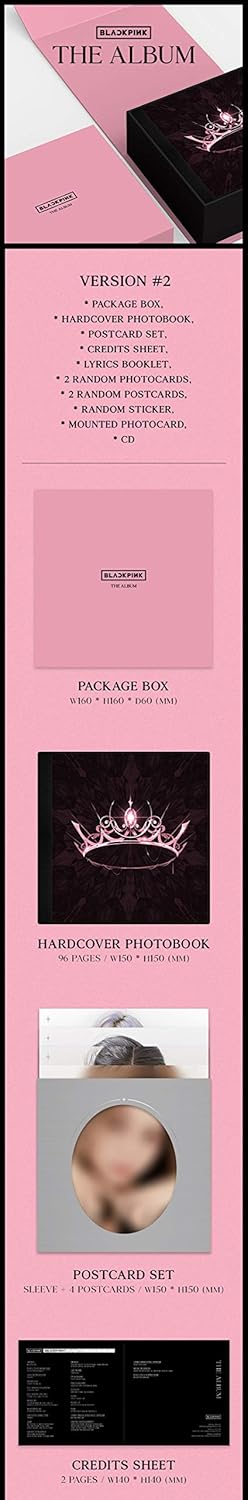 Blackpink - The Album [Random Ver.] (1st Full Album) [Pre Order] CD+Photobook+Others with Tracking C