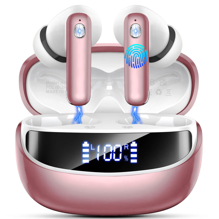 Nerunsa Kabellose Kopfhörer Bluetooth 2026, In Ear Ohrhörer mit 50 Std Spielzeit, ENC Noise Cancelli