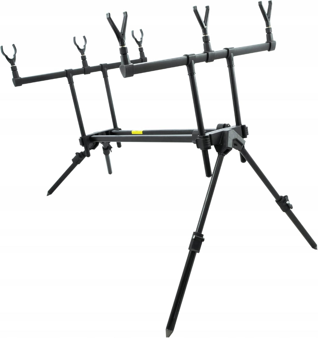 A&amp;N Rod Pod – Karpfen Rutenständer für 3 Ruten, verstellbar 60–115 cm, stabiler Rutenständer mit Tra