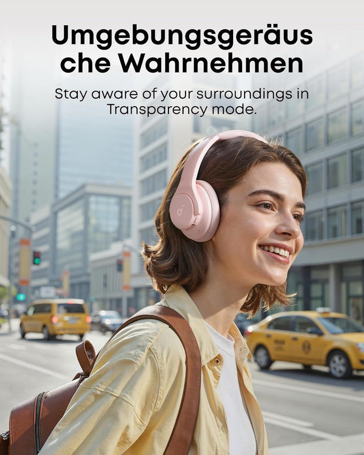 soundcore by Anker Q20i kabelloser Bluetooth Over-Ear-Kopfhörer mit Hybrid Active Noise Cancelling,