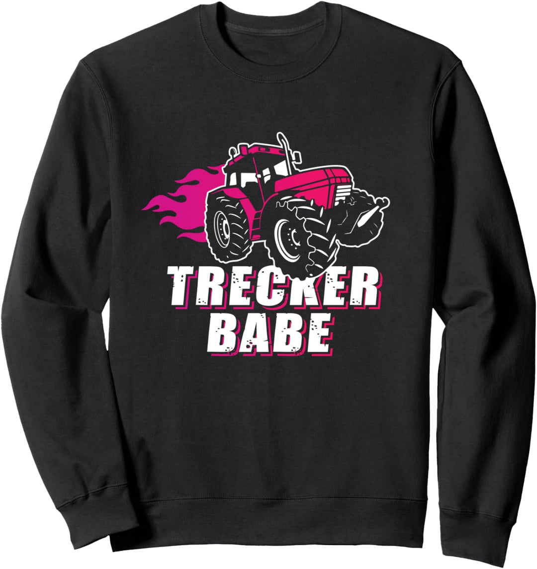 Trecker Babe Traktor Bäuerin Trecker Mädel Spruch Landwirtin Sweatshirt