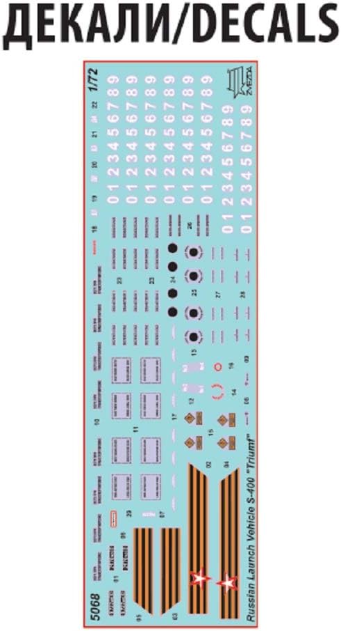 Zvezda Plastikmodellbau 5068 1:72 S-400“Triumf”AA Missile Sys. SA-21-Modellbausatz,Plastikbausatz, B