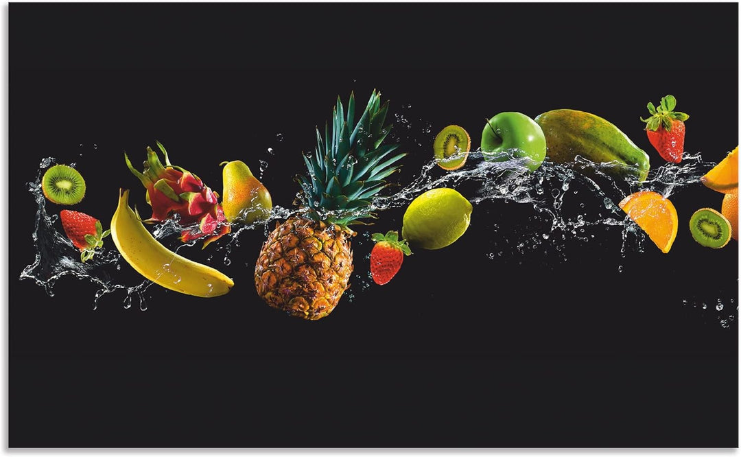 ARTland Küchenrückwand Alu 90x55 cm (BxH) viele weitere Grössen Spritzschutz Küche für Herd Spüle De