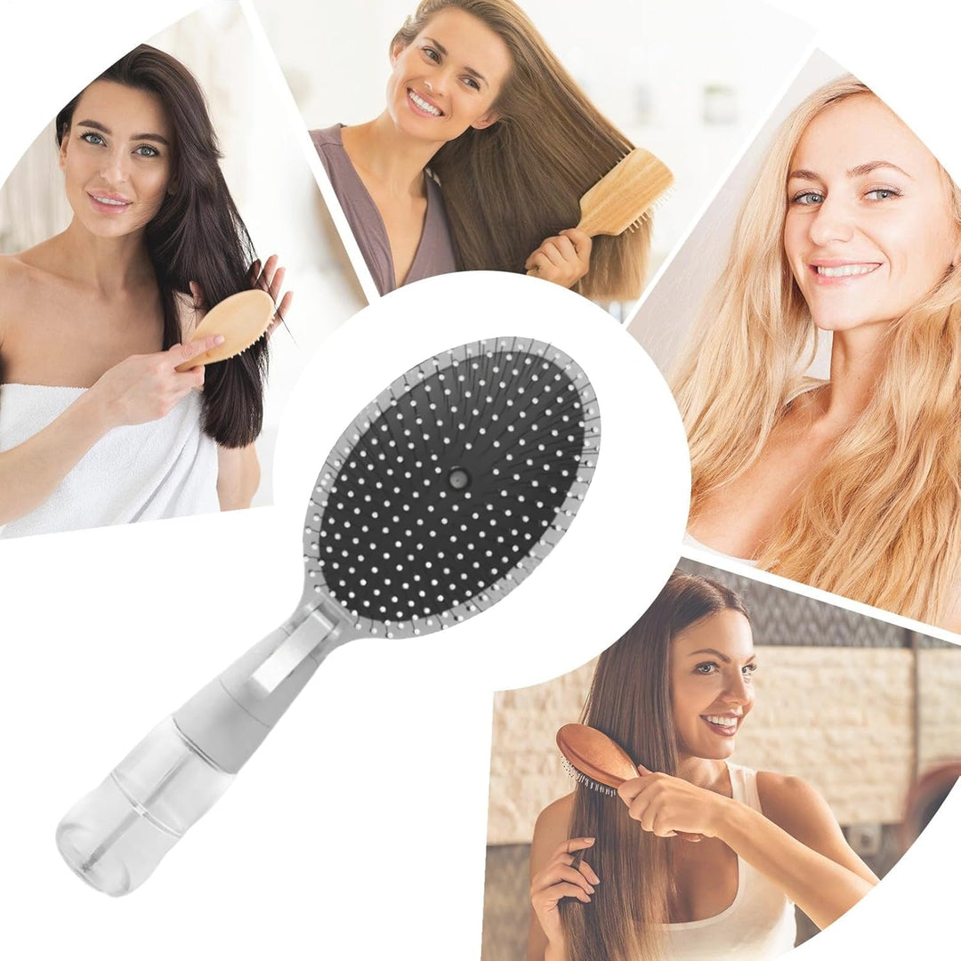 Sprühbürste, Entwirrungs-Haar-Werkzeug mit eingebautem Nebel, Fellpflegekamm für nasses Styling, nac