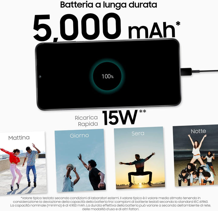 SAMSUNG Galaxy A13 Android-Smartphone, 6,6 Zoll Infinity-V Display, Android 12, 4 GB RAM und 128 GB