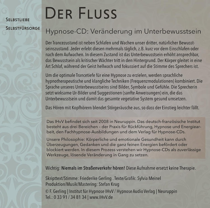 Der Fluss: Selbstliebe - Selbstführsorge (Hypnose-Audio-CD)