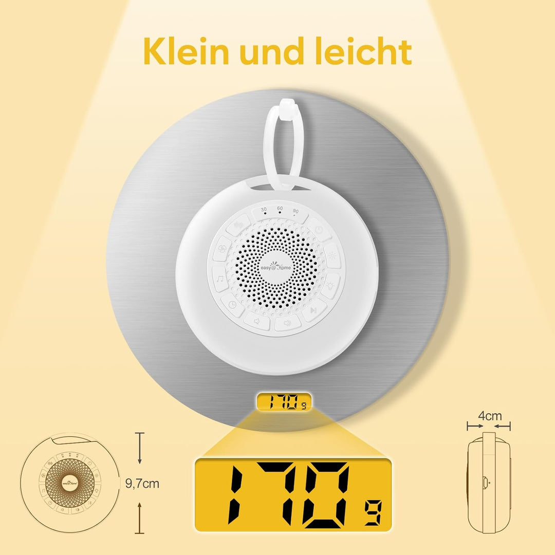 Easy@Home White Noise Machine: Tragbare Einschlafhilfe Babys mit weissem Rauschen | Nachtlicht | 26