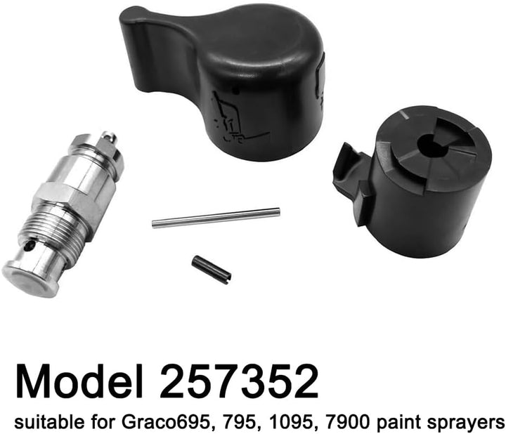 257352 Prime Sprühventil, Airless-Farbsprühventil, Sprühmaschine, Ablassventil, Reparaturteile, komp