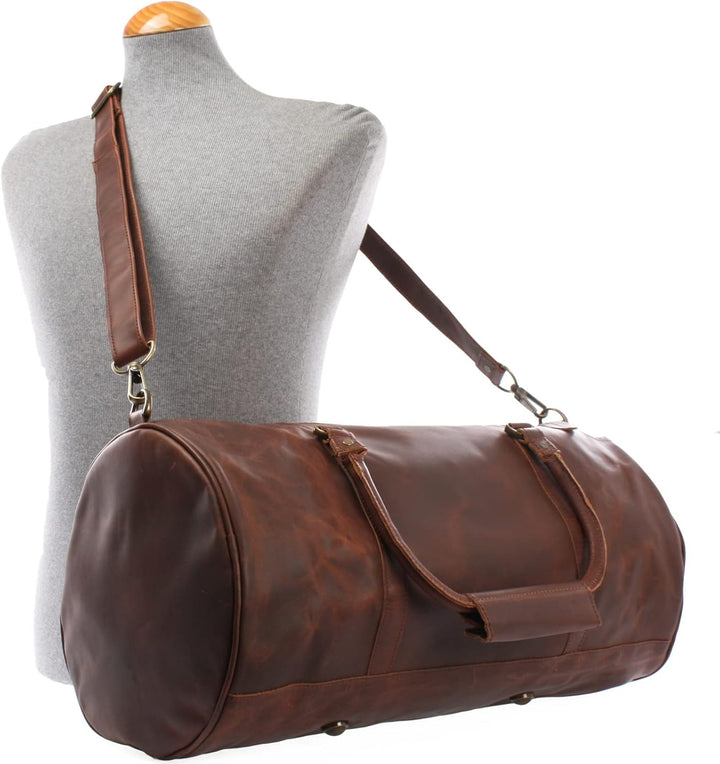 LECONI Reisetasche für Damen & Herren Ledertasche Weekender gross Sporttasche Männer + Frauen Handge