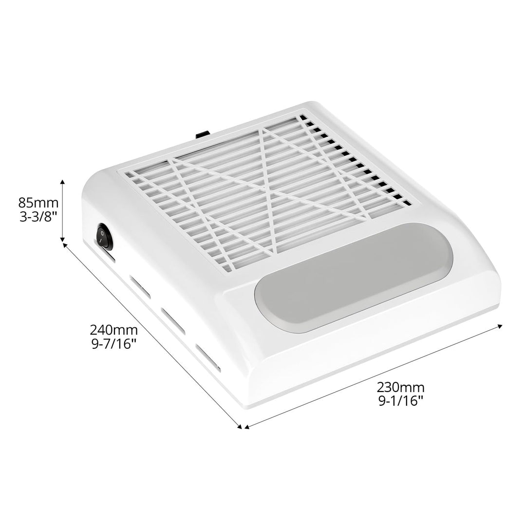 QWORK® 80W Nagelstaubsauger mit Filter, Nagelstaubabsauger für den persönlichen Gebrauch, Nagelstudi