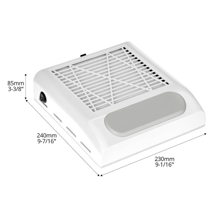 QWORK® 80W Nagelstaubsauger mit Filter, Nagelstaubabsauger für den persönlichen Gebrauch, Nagelstudi