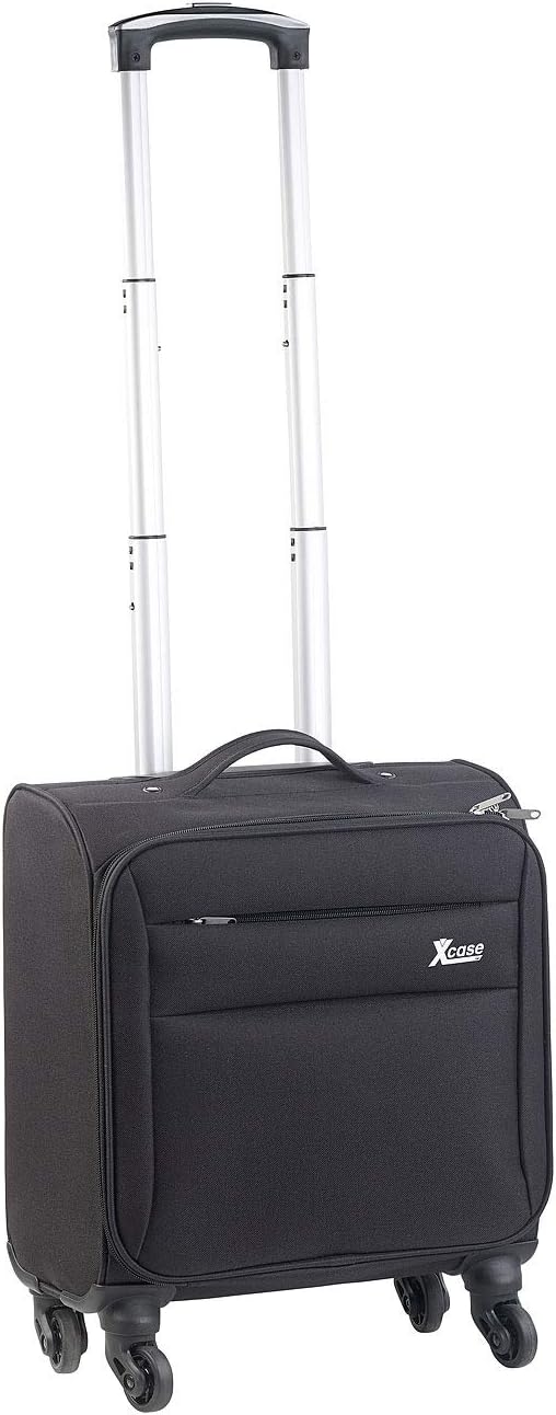 Xcase Pilotenkoffer: Business-Trolley, Notebook-Fach, 4 Leichtlauf-Rollen, 21 Liter, 2,3 kg (Aktenko