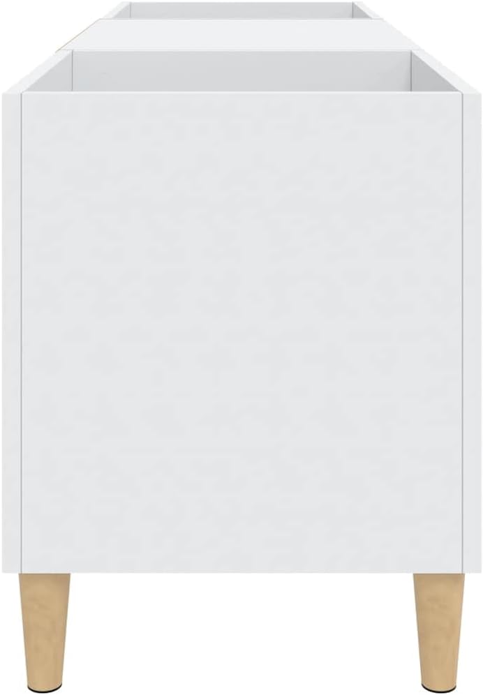 vidaXL Plattenschrank Weiss 121x38x48 cm Holzwerkstoff 121 x 38 x 48 cm Weiss, 121 x 38 x 48 cm Weis