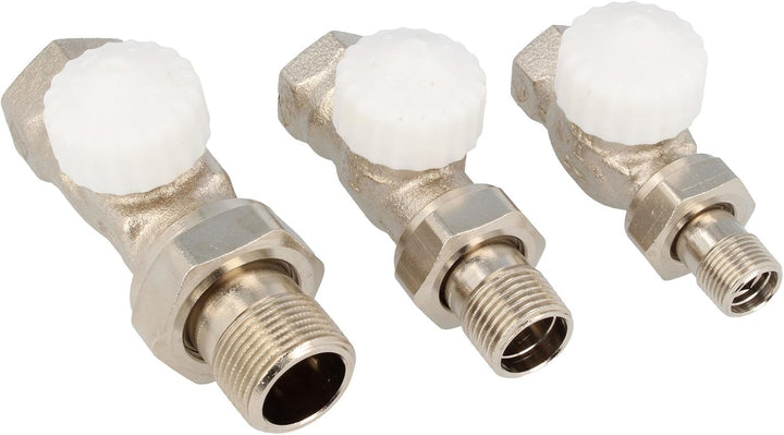 TA Heimeier Thermostat-Unterteil V-exakt II RG vernickelt Durchgang 3/4 Zoll kvs 0,86, 3712-03.000