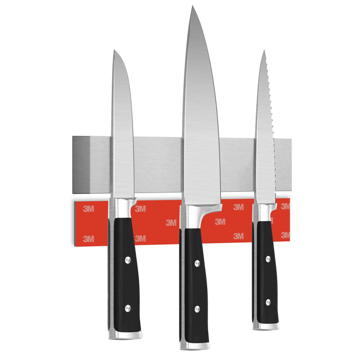 Cucino Magnetleiste Messer mit extra starkem Magnet - Vergleichssieger 2022 - Einfache Montage mit 3