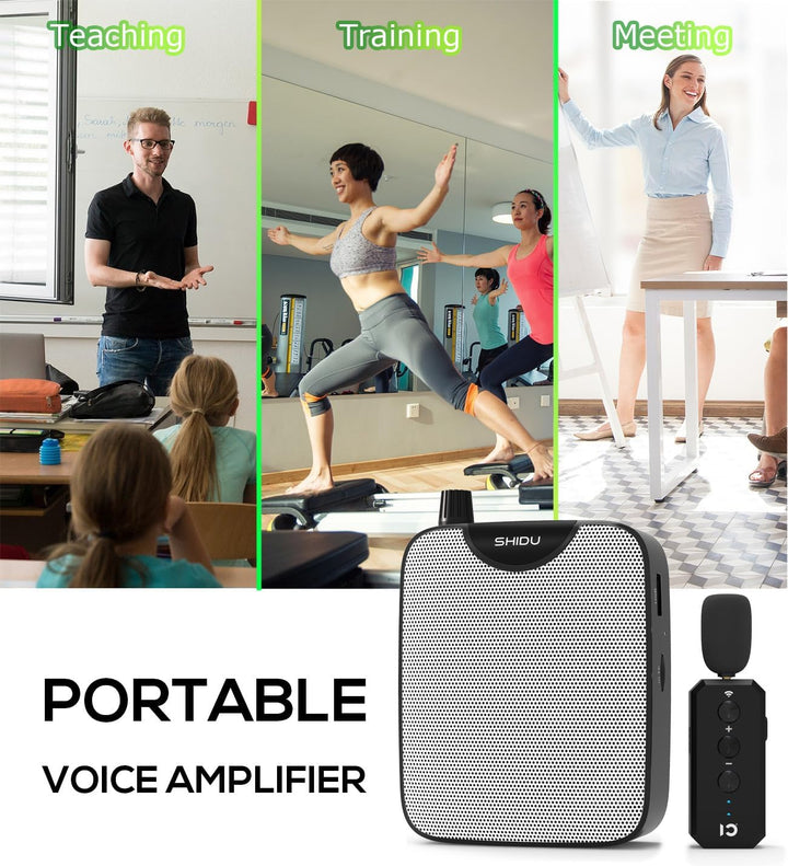 Sprachverstärker Tragbarer Stimmverstärker Lautsprecher mit Mikrofon Headset Mini Verstärker Stimmen