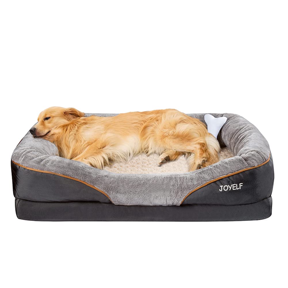 JOYELF XLarge Gedächtnisschaum Hundebett orthopädisches Hundebett & Sofa mit abnehmbarem waschbarem