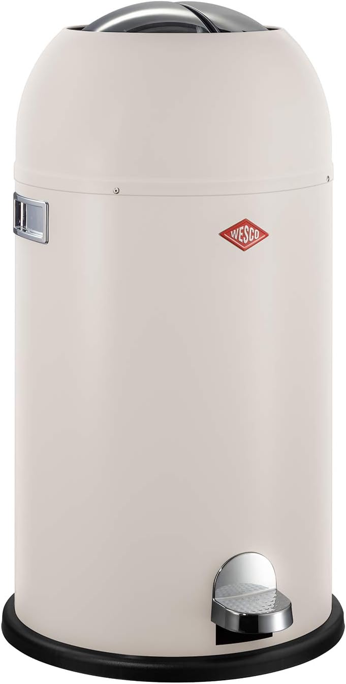 Wesco Kickmaster Mülleimer, Metall, Sand/matt, H 69cm/D37,5cm/33l H 69cm/D37,5cm/33l Sand/Matt, H 69