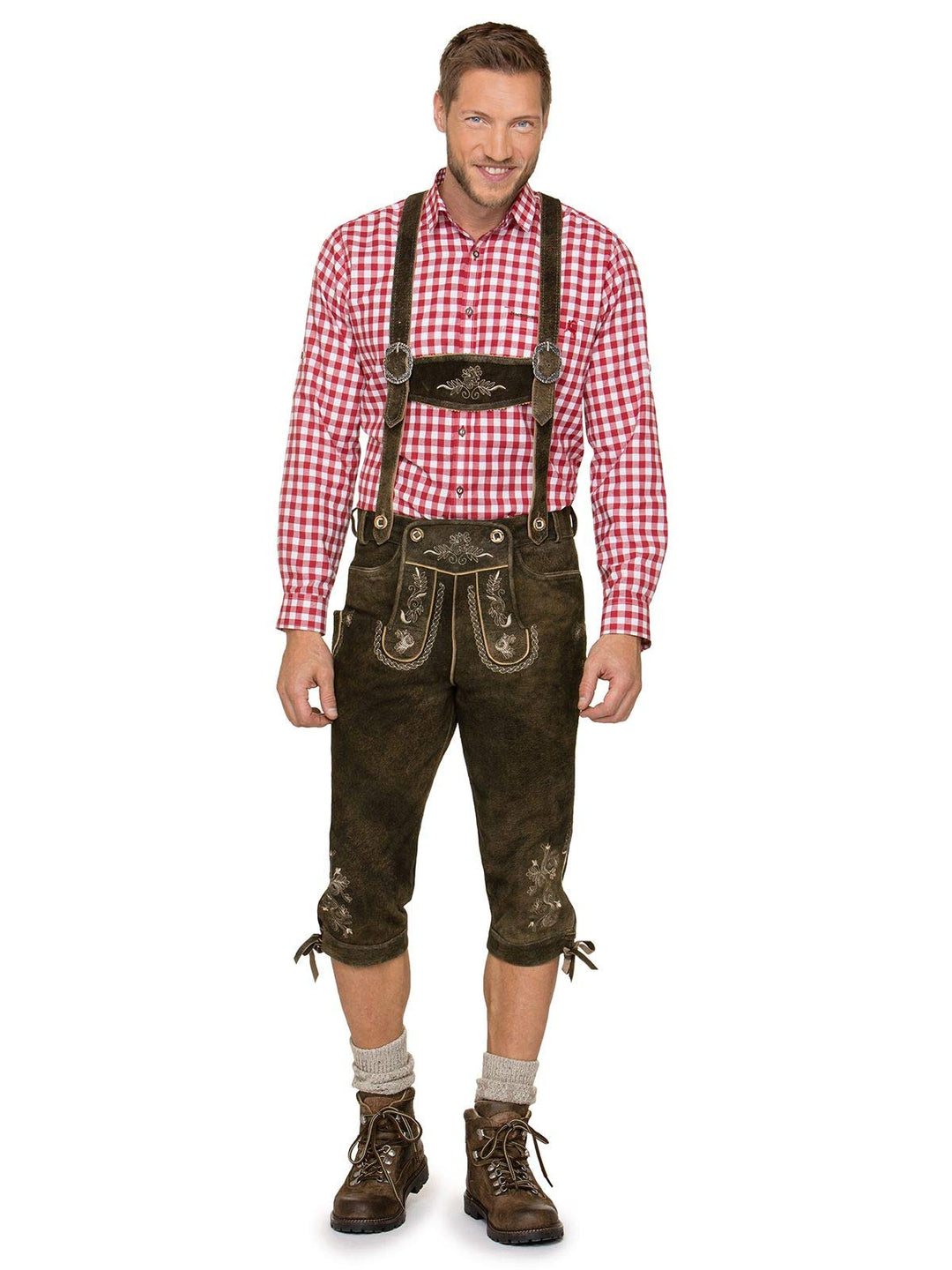 Stockerpoint Herren Lederhose 44 Braun (Bison), 44 Braun (Bison)