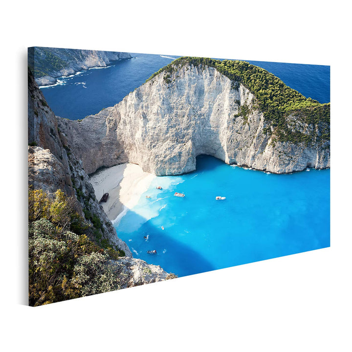 islandburner Bild auf Leinwand Schiffswrack Navagio Strand Zakinthos Zante Bilder Wandbilder Poster