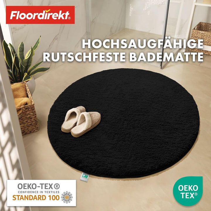 Floordirekt Badematte Sky, Badteppich in Rund, Dichtes, Flauschiges Wohlgefühl für Ihr Zuhause, Badv