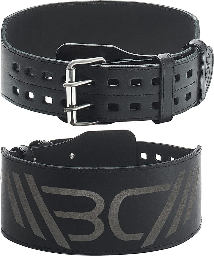 WARM BODY COLD MIND Premium Gewichthebergürtel aus Leder (10cm) für Krafttraining - Gym Gürtel für G