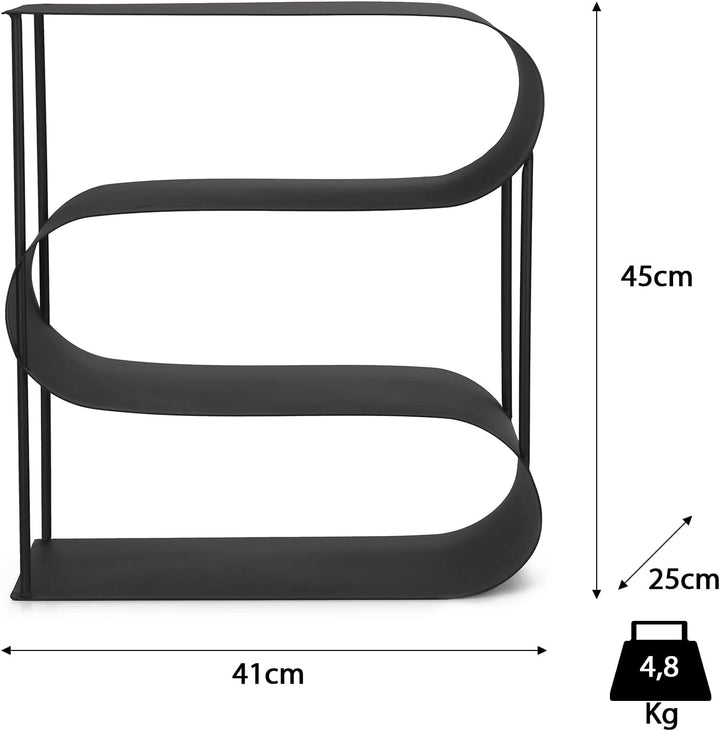 Moritz Metall Kaminholzregal Doppelte S Form Brennholzregal Feuerholzregal Stapelhilfe Holzhalter Ka