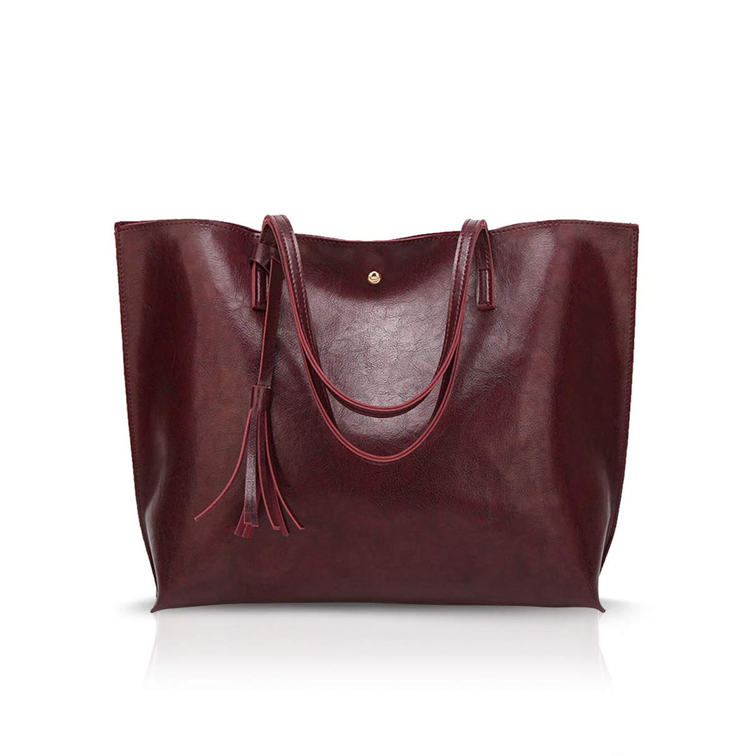 NICOLE&DORIS Damen Tote Tasche Handtasche Schultertasche aus PU-Leder Umhängetaschen Mode grosse Han