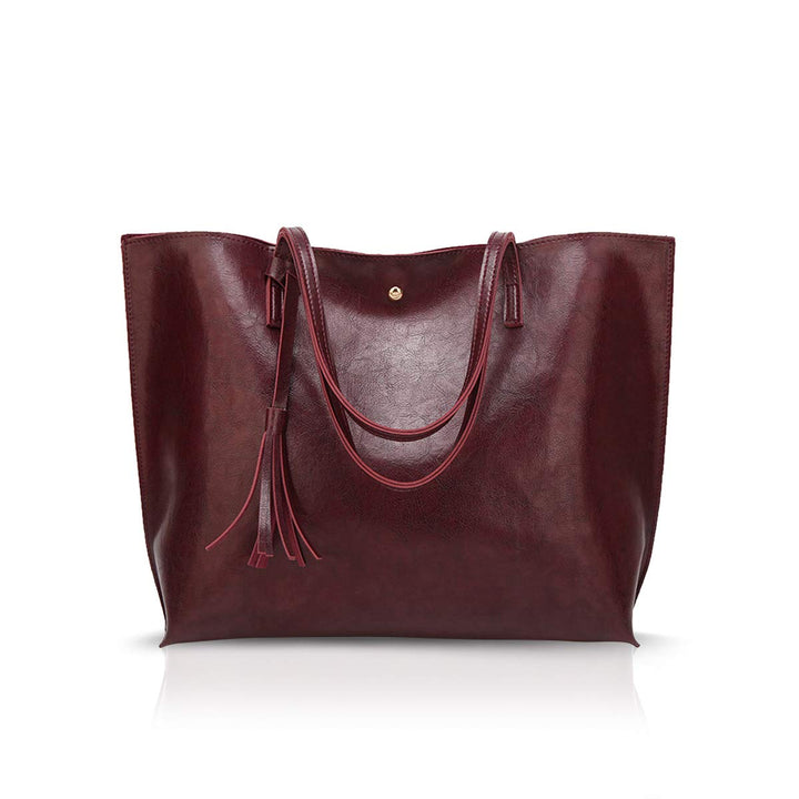 NICOLE&DORIS Damen Tote Tasche Handtasche Schultertasche aus PU-Leder Umhängetaschen Mode grosse Han