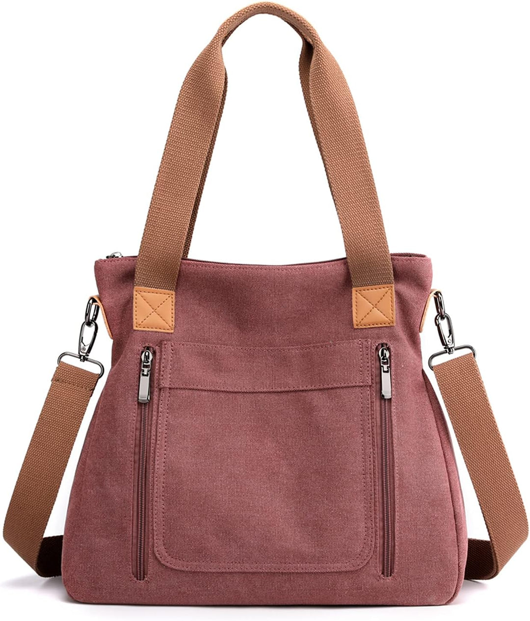 FANDARE Retro Handtaschen Leinwand Schultertasche Damen Umhängetasche Frauen Arbeitstasche für 12.9
