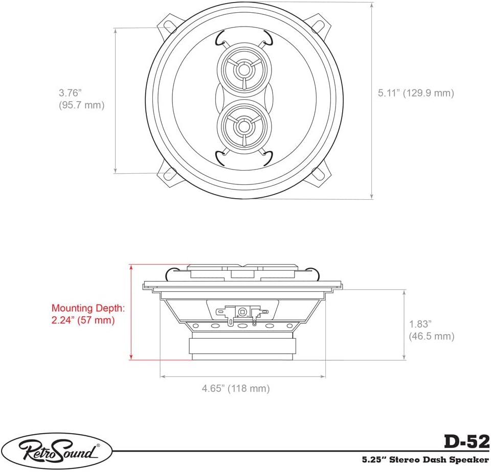 RetroSound D-52UK - 2-Wege Coaxsystem