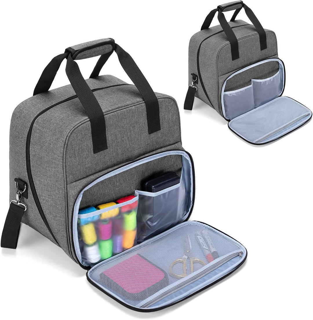 Yarwo Overlocktasche mit Grosser Öffnung, Cover-/ Overlock Transpot/Aufbewahrungstasche für meiste g