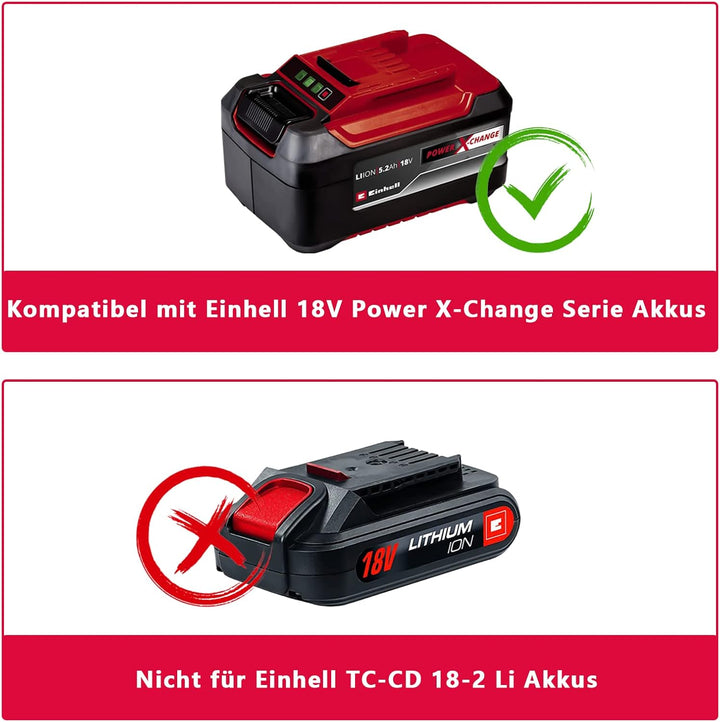 EID Akku Adapter für Dyson V7&V8, für Einhell 18V Lithium Akku Konvertiert auf für Dyson V7/V8 Serie