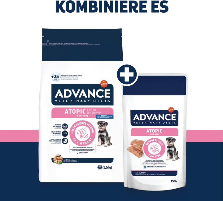 ADVANCE VET CANINE ATOPIC POUCH 8X150GR
