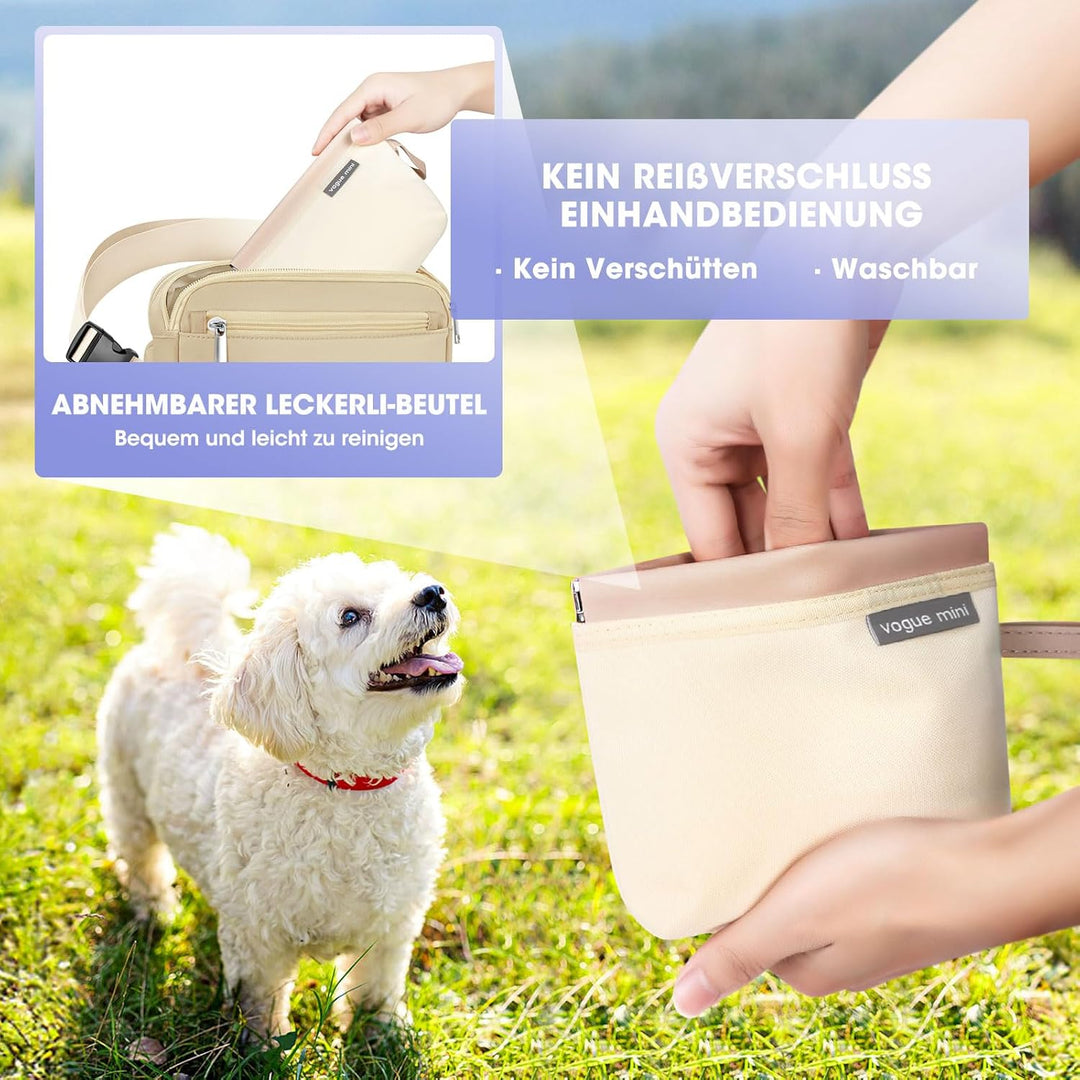 Leckerlitasche für Hunde, Praktischer Gassi Tasche Hund für Hundetraining, Multifunktionaler Leckerl