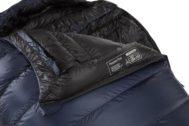 Y by Nordisk Passion Five - Daunenschlafsack in Mumienform navy XL, navy XL