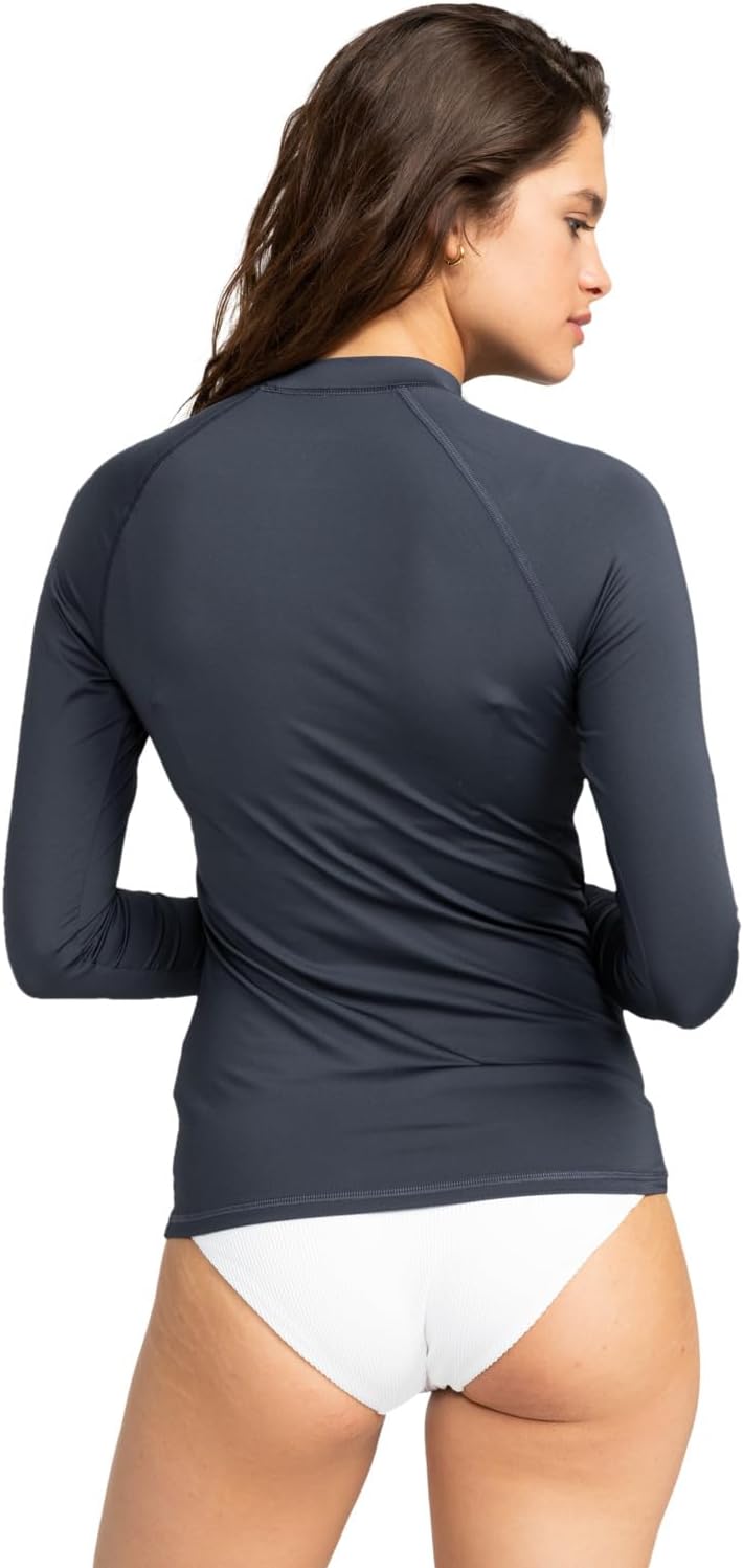 Roxy Damen Whole Hearted Ls Rx Rashguard (1er Pack) L Mood Indigo, L Mood Indigo