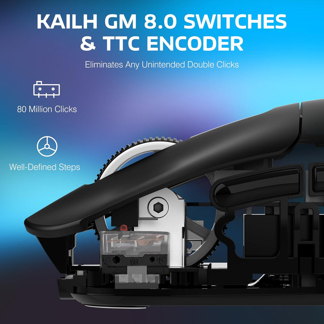VGN GAME POWER ATTACK SHARK X3PRO 59g SUPERLIGHT Kabellose Gaming-Maus Esports, 4K/8KHz Abfragerate,