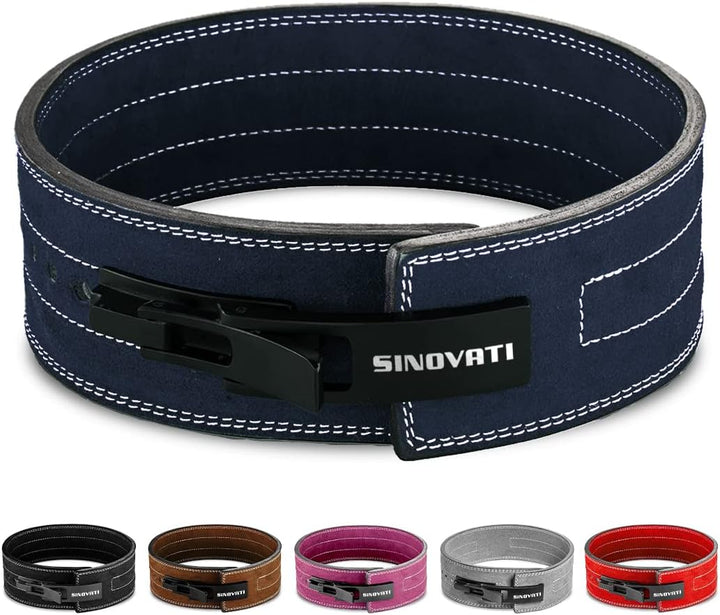 SINOVATI Premium Gewichthebergürtel KDK Gürtel aus Rindsleder mit Schnalle, Weightlifting Lever Belt