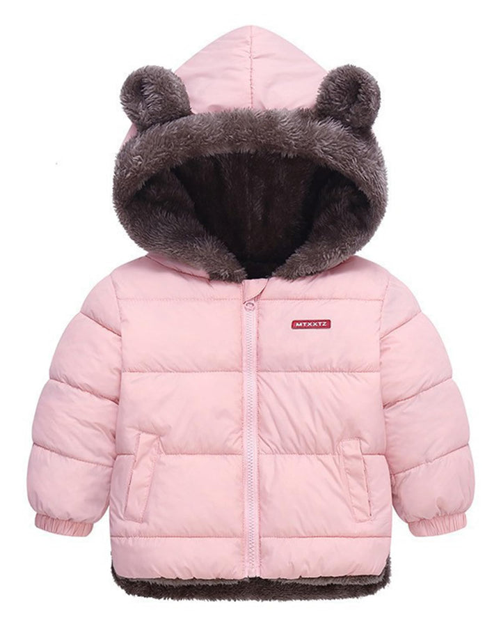 JiAmy Baby Winter Fleece Mantel Kinder Jungen Jacke Outwear Mädchen Gepolstert Kleidung 3-4 Jahre Ro