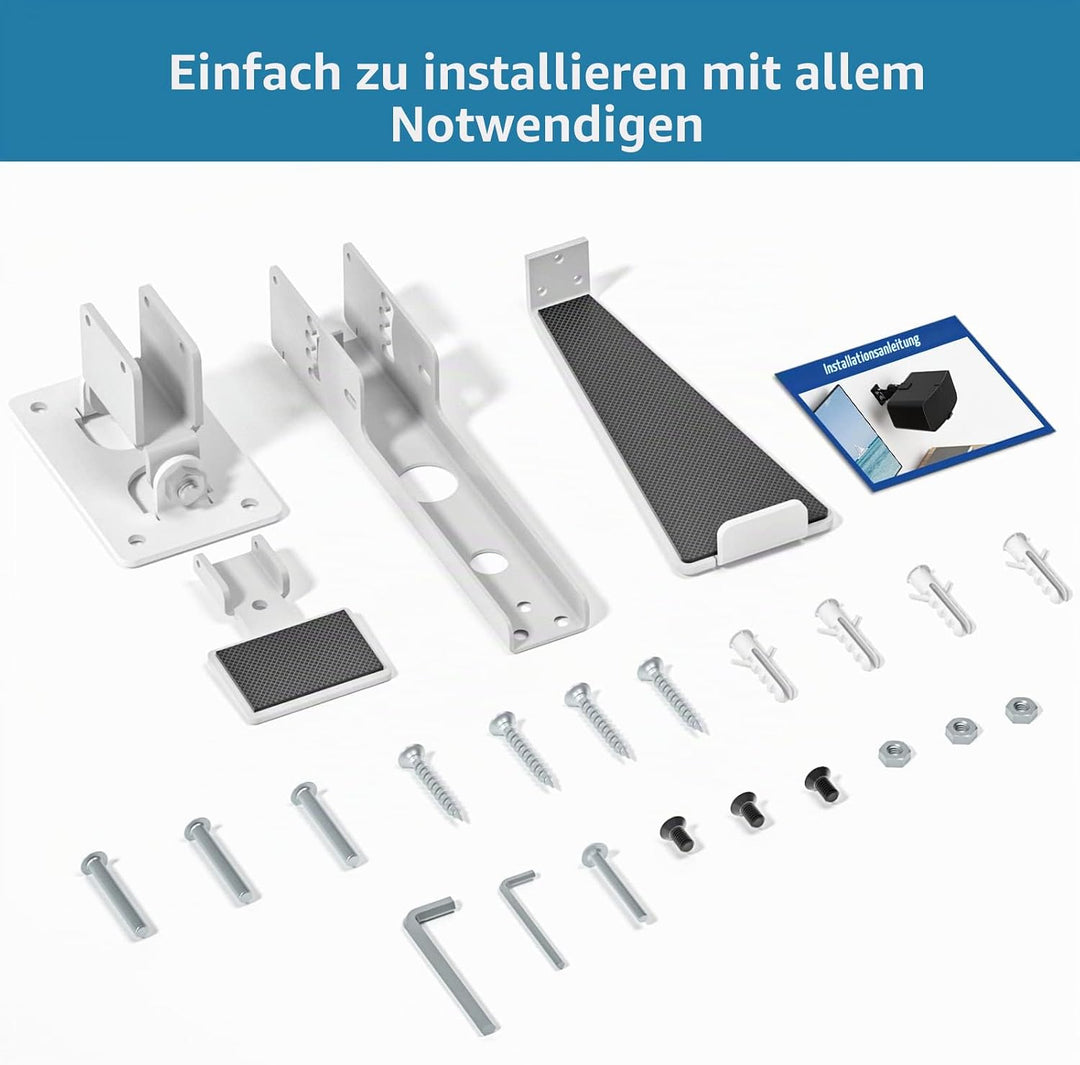 Yibracki Robuste Lautsprecherhalterung für Sonos Five & Play 5 Gen 2, weiss, unterstützt 15,9 kg Wei