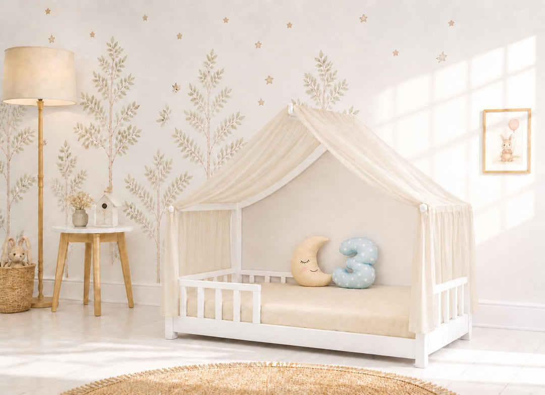 YellowNest Hausbett Himmel aus 100% Polyester – Einzelstück - Atmungsaktiv und trapazierfähig – Bett