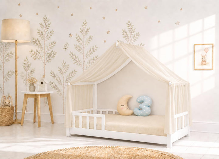 YellowNest Hausbett Himmel aus 100% Polyester – Einzelstück - Atmungsaktiv und trapazierfähig – Bett