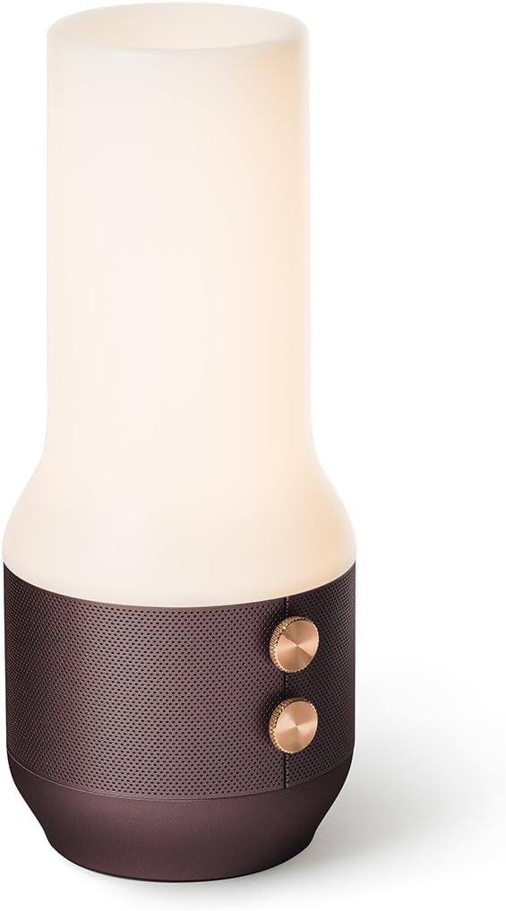 Lexon TERRACE, Bluetooth-Speaker, Leuchte und Powerbank, braun, braun