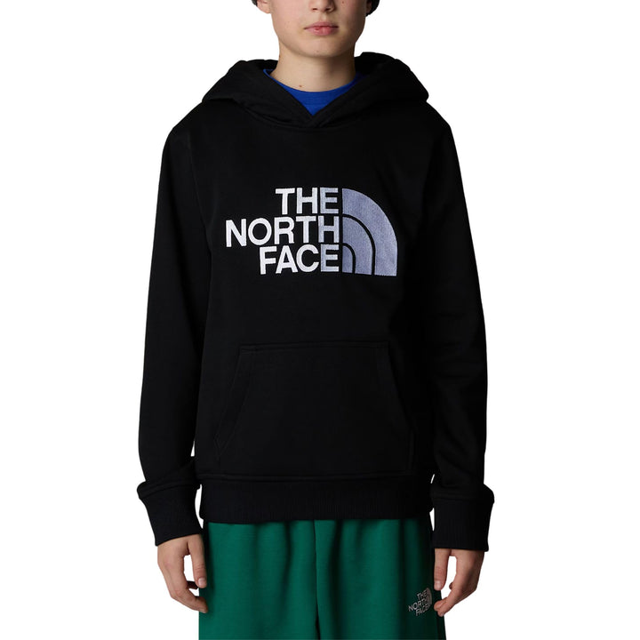 The North Face Unisex Kinder Boy’s Drew Peak P/O Hoodie Kapuzenpullover (1er Pack) L Tnf Black, L Tn