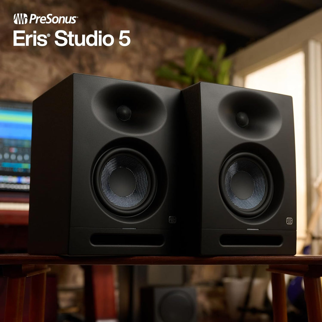 PreSonus Eris Studio 5 – 5,25" Aktive 2-Wege-Studiomonitore mit EBM Waveguide 5.25" treiber, 5.25" t