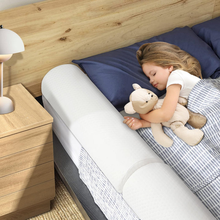YIHATA 2in1 Rausfallschutz Bett, Bettschutzgitter Für Kinder, Bettumrandung Babybett, Langem Schaums