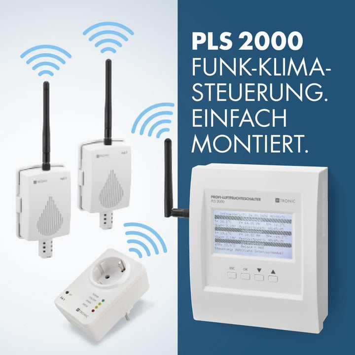Profi-Luftfeuchteschalter PLS 2000 (Hygrostat, Feuchteregler, Kellerentfeuchtung, Feuchtigkeitssteue