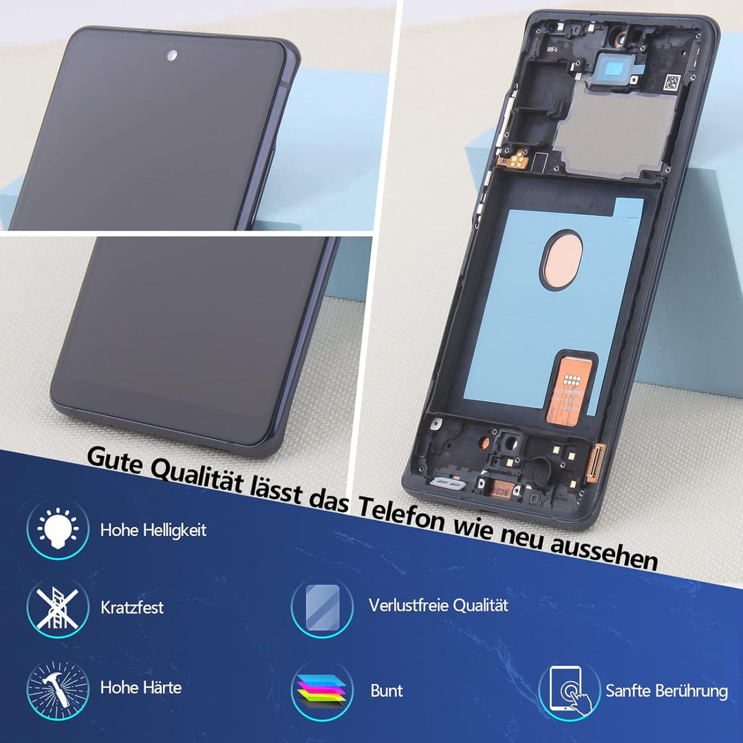 RongZy für Samsung Galaxy S20 FE/S20 FE 5G LCD Bildschirmersatz für Samsung Galaxy S20 FE Touchscree